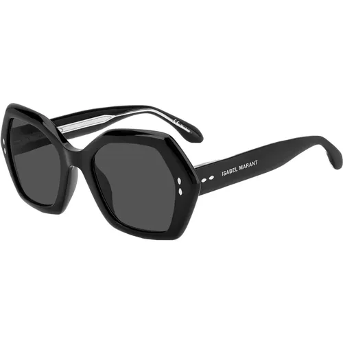 Schwarze/Graue Sonnenbrille , Damen, Größe: 53 MM - Isabel marant - Modalova