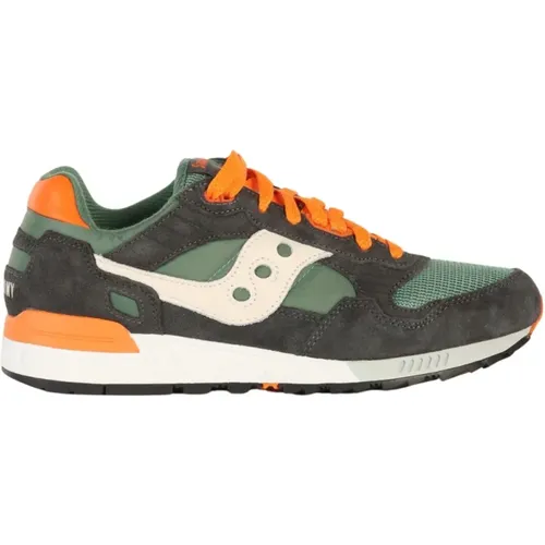 Leather and Fabric Sneakers , male, Sizes: 6 UK, 10 UK - Saucony - Modalova