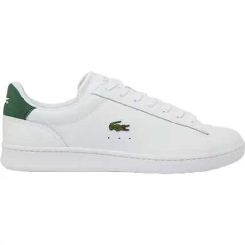 Weiße sportliche Ledersneakers , Herren, Größe: 41 EU - Lacoste - Modalova