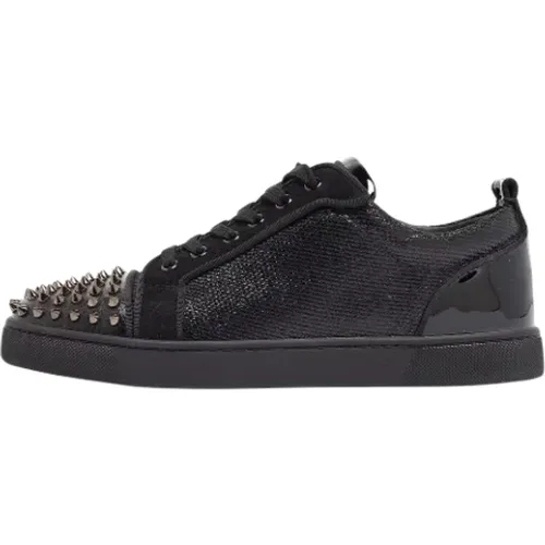 Pre-owned Leather sneakers , male, Sizes: 9 UK - Christian Louboutin Pre-owned - Modalova
