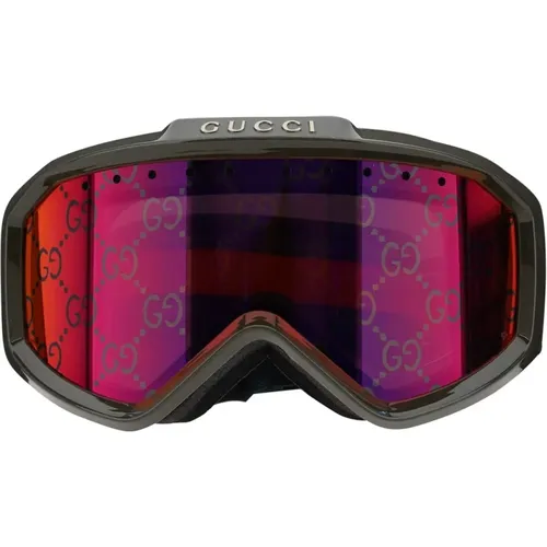 Mirrored Lens Ski Mask Sunglasses , unisex, Sizes: ONE SIZE - Gucci - Modalova