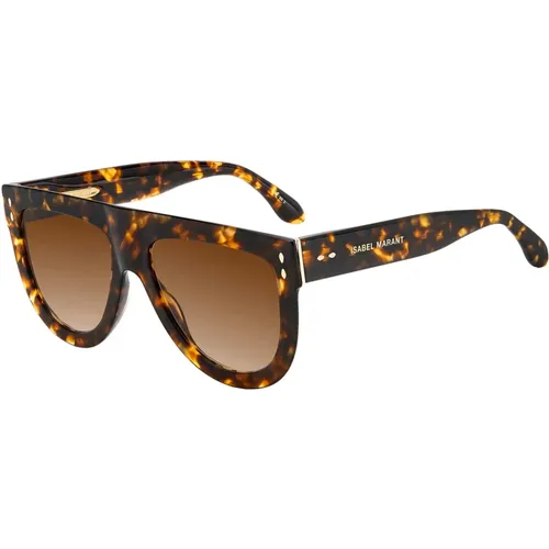 Havana/ Shaded Sunglasses , female, Sizes: 57 MM - Isabel marant - Modalova