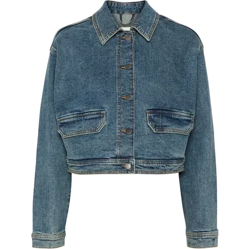 Denim Jacke Kadana Denim , Damen, Größe: 2XL - Kaffe - Modalova