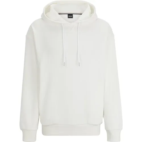 Bouclé Hoodie mit Metall-Details - Boss Black - Modalova