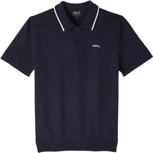 Classic Polo Shirt in Flynn Style , male, Sizes: S, L, M, XL - A.p.c. - Modalova