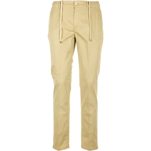 Slim Sand Trousers , male, Sizes: L, XL, M, 2XL - Cruna - Modalova