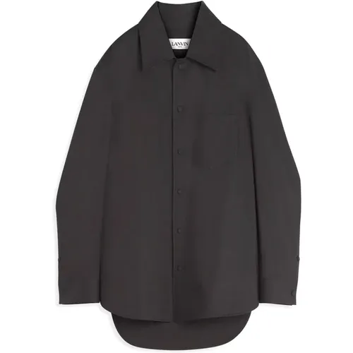 Cotton Oversized Shirt , male, Sizes: L - Lanvin - Modalova