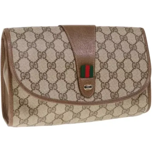 Pre-owned Canvas clutches , female, Sizes: ONE SIZE - Gucci Vintage - Modalova