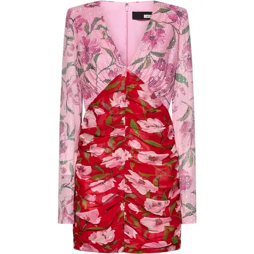 Pink Floral Sequin Dress , female, Sizes: S - Rotate Birger Christensen - Modalova