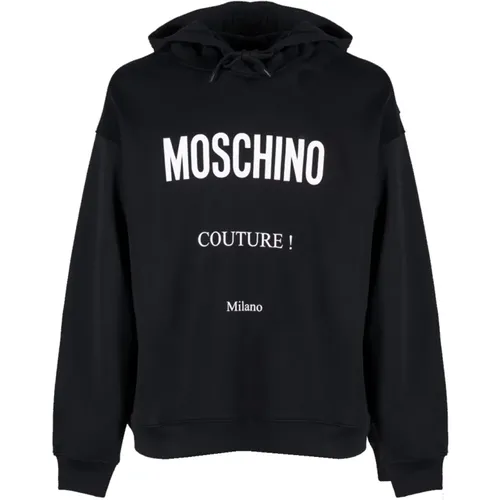 Classic Label Hoodie in , male, Sizes: XL, M - Moschino - Modalova