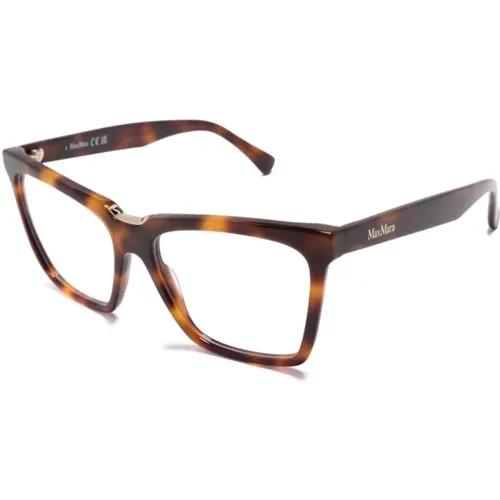 Havana Optical Frame, versatile and stylish , female, Sizes: 54 MM - Max Mara - Modalova