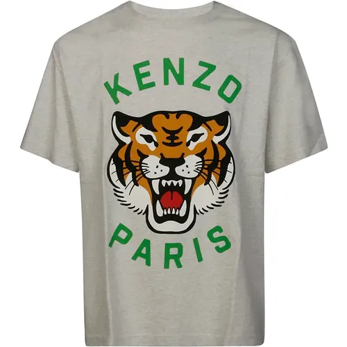 Kurzarm Tiger T-shirt , Herren, Größe: L - Kenzo - Modalova