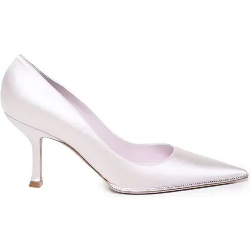 Braut Weiß Satin Absatz Pumps - René Caovilla - Modalova