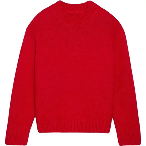 Wool Blend Sweater with White Logo , male, Sizes: S, M - Jacquemus - Modalova