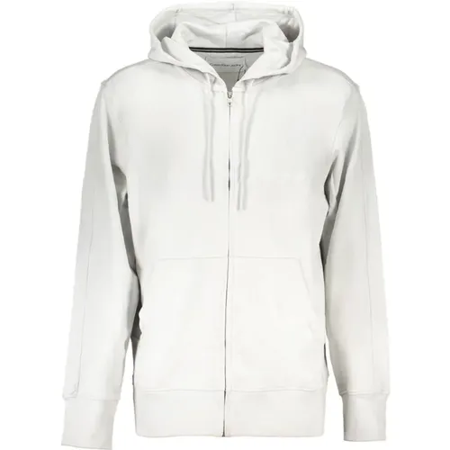 Grauer Hoodie mit Logo-Druck , Herren, Größe: L - Calvin Klein - Modalova