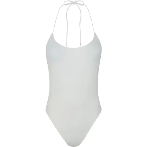 Weißes Monokini Shirting mit Herausnehmbarer Polsterung , Damen, Größe: S - Me-Fui - Modalova