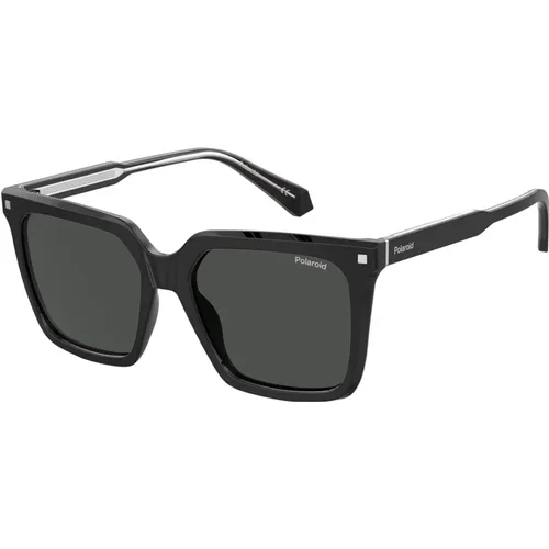 Schwarz/Graue Sonnenbrille PLD 4115/S/X , Damen, Größe: 54 MM - Polaroid - Modalova
