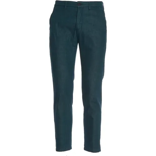 Slim Fit Chino Hose in Ölfarbe , Herren, Größe: W32 - DEPARTMENT FIVE - Modalova