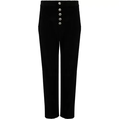 Stylish Cropped Trousers for Women , female, Sizes: W26, W25, W29, W27 - Dondup - Modalova