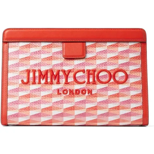 Avenue Bags in Vibrant Paprika Print , female, Sizes: ONE SIZE - Jimmy Choo - Modalova