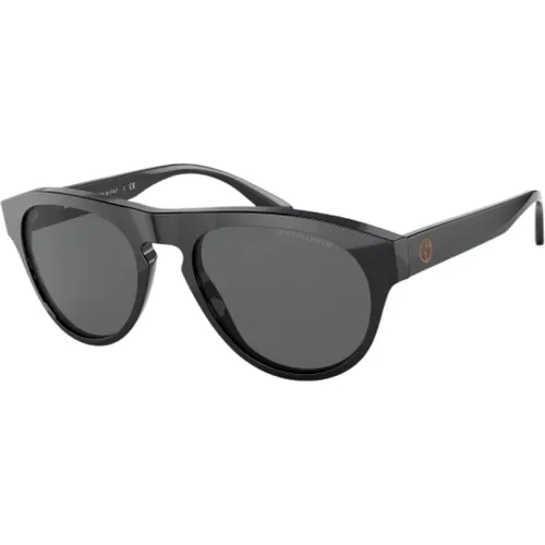 Schwarze Acetat Damen Sonnenbrille - Giorgio Armani - Modalova