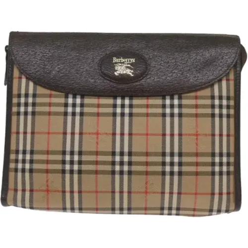 Pre-owned Canvas clutches , female, Sizes: ONE SIZE - Burberry Vintage - Modalova