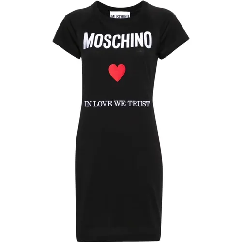 Elegant Short Dress , female, Sizes: XS, 2XS - Moschino - Modalova