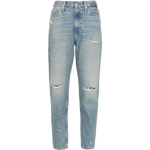 Blaue Jeans für Frauen,Zerrissene Mom Jeans - Calvin Klein Jeans - Modalova