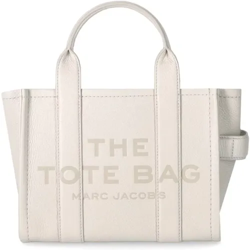 Ivory Textured Leather Small Tote Handtasche - Marc Jacobs - Modalova