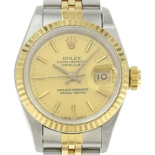 Pre-owned Gold watches , female, Sizes: ONE SIZE - Rolex Vintage - Modalova