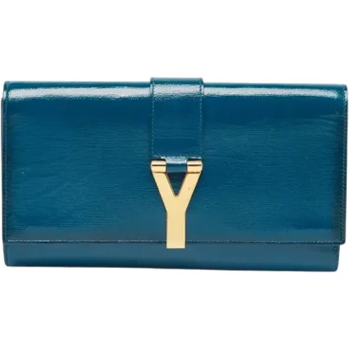 Pre-owned Leather clutches , female, Sizes: ONE SIZE - Yves Saint Laurent Vintage - Modalova