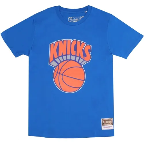 New York Knicks Logo Tee , Herren, Größe: 2XL - Mitchell & Ness - Modalova