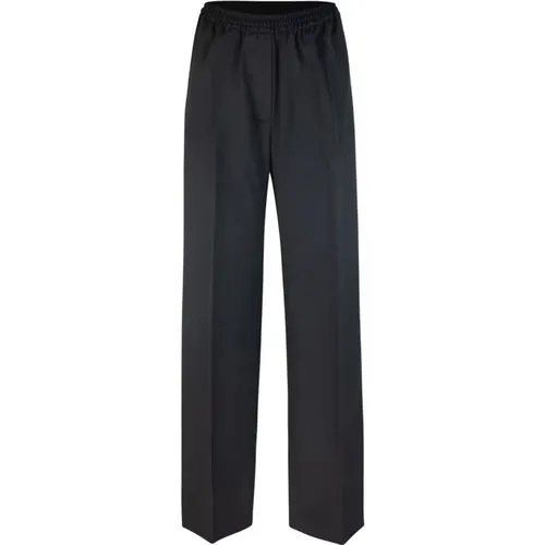 Schwarze Hose mit geradem Bein - Max Mara - Modalova