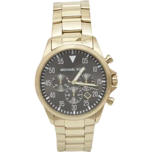 Pre-owned Stainless Steel watches , male, Sizes: ONE SIZE - Michael Kors Pre-owned - Modalova