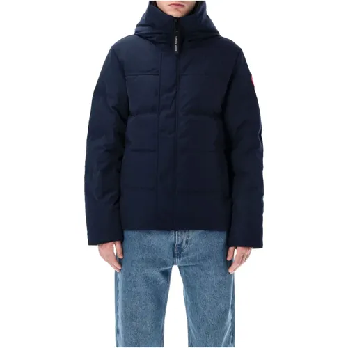 Wyndham Parka Atlantic Navy Outerwear , male, Sizes: M - Canada Goose - Modalova