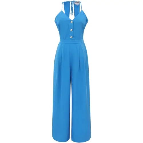 Blauer Palma Jumpsuit , Damen, Größe: M - FRNCH - Modalova