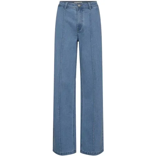 Light Denim Wide Leg Jeans , female, Sizes: M, XS - Sofie Schnoor - Modalova