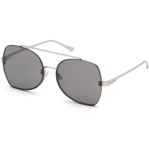 Sungles Ft0656 16A Silver Gray , male, Sizes: 58 MM - Tom Ford - Modalova