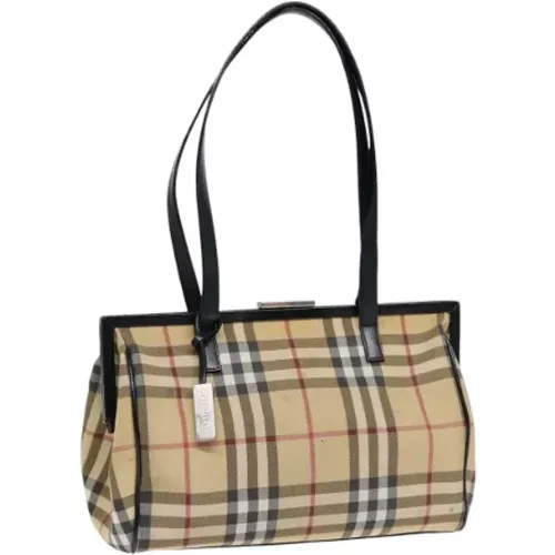 Pre-owned Canvas shoulder-bags , female, Sizes: ONE SIZE - Burberry Vintage - Modalova