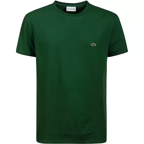 Cotton T-Shirt with Logo , male, Sizes: 2XL, S, M - Lacoste - Modalova