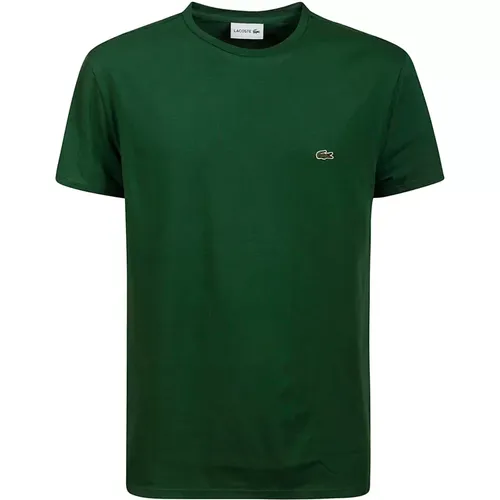 Cotton T-Shirt with Logo , male, Sizes: 2XL, XL, S, XS, L, M - Lacoste - Modalova