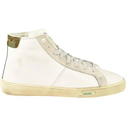 Leder Sneakers mit Gummisohle - Diesel - Modalova