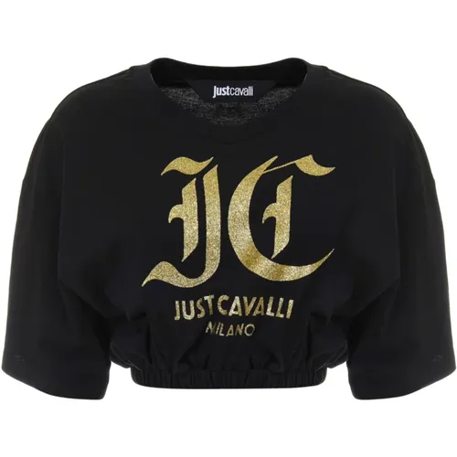 Stylische T-Shirts und Polos , Damen, Größe: M - Just Cavalli - Modalova