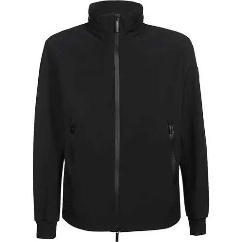 High-neck Zip-up Jacket , male, Sizes: S, XL - Woolrich - Modalova