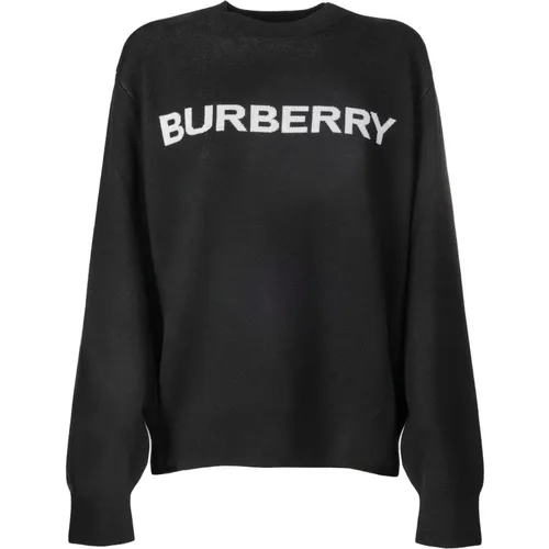 Sweater - Regular Fit - Suitable for Cold Weather - 74% Wool - 26% Cotton , female, Sizes: L, XS, S - Burberry - Modalova