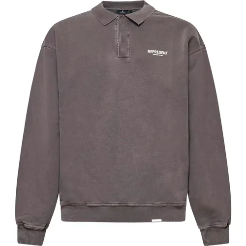 Club LS Polo Sweatshirt , Herren, Größe: S - REPRESENT - Modalova