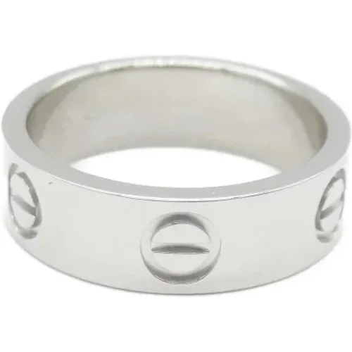 Pre-owned Platinum rings , female, Sizes: ONE SIZE - Cartier Vintage - Modalova