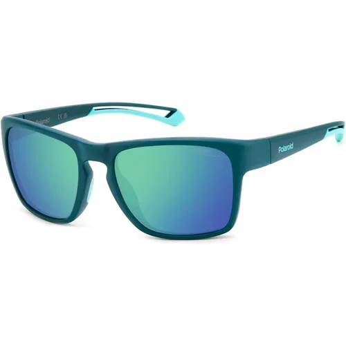 Matte Teal/ Sunglasses,Matte Grey/Silver Sunglasses,Matte Sunglasses - Polaroid - Modalova