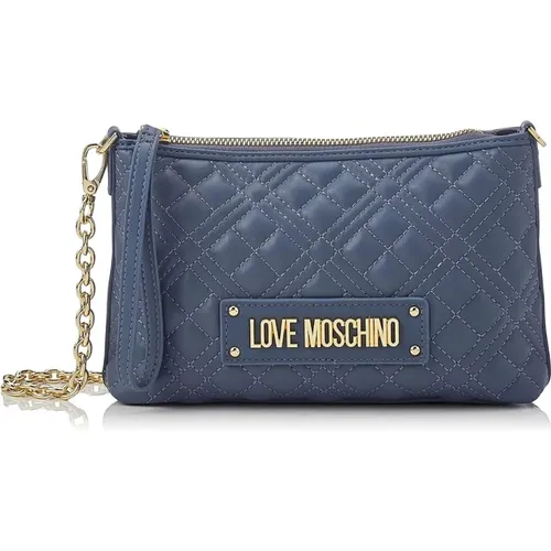 Stilvolle Ledertasche , Damen, Größe: ONE Size - Love Moschino - Modalova