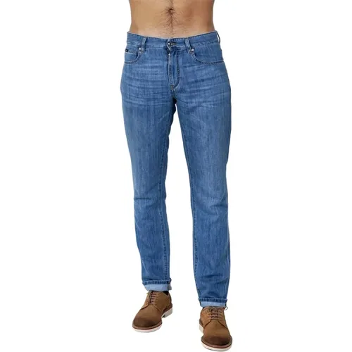 Denim Skinny Jeans for Men , male, Sizes: W36 - Z Zegna - Modalova